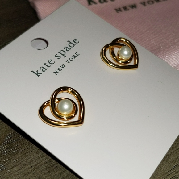 NEW Kate Spade Infinite Hearts Earrings - Picture 6 of 7